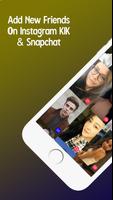 Get famous on instagram snapchat - real followers Affiche