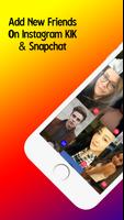 Find friends for snapchat instagram kik पोस्टर