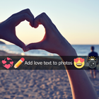 Add Love Text to Photos icon