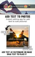 Add Love Text to Photos Affiche