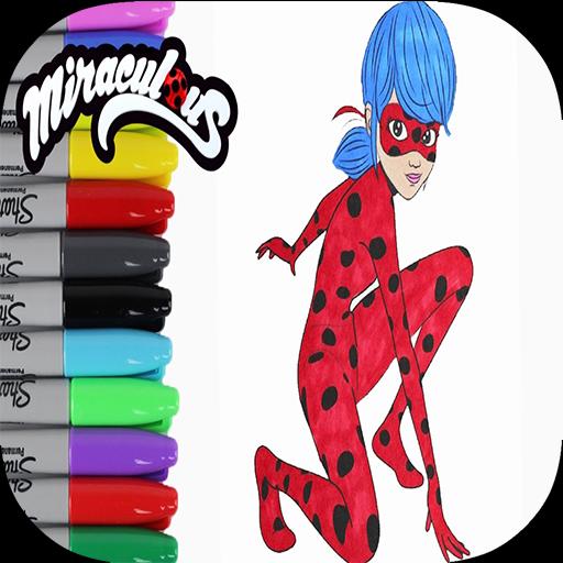 Coloriage Ladybug Chat Noir Dessins For Android Apk