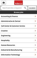 Adecco Jobs capture d'écran 1