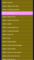 adele songs تصوير الشاشة 2