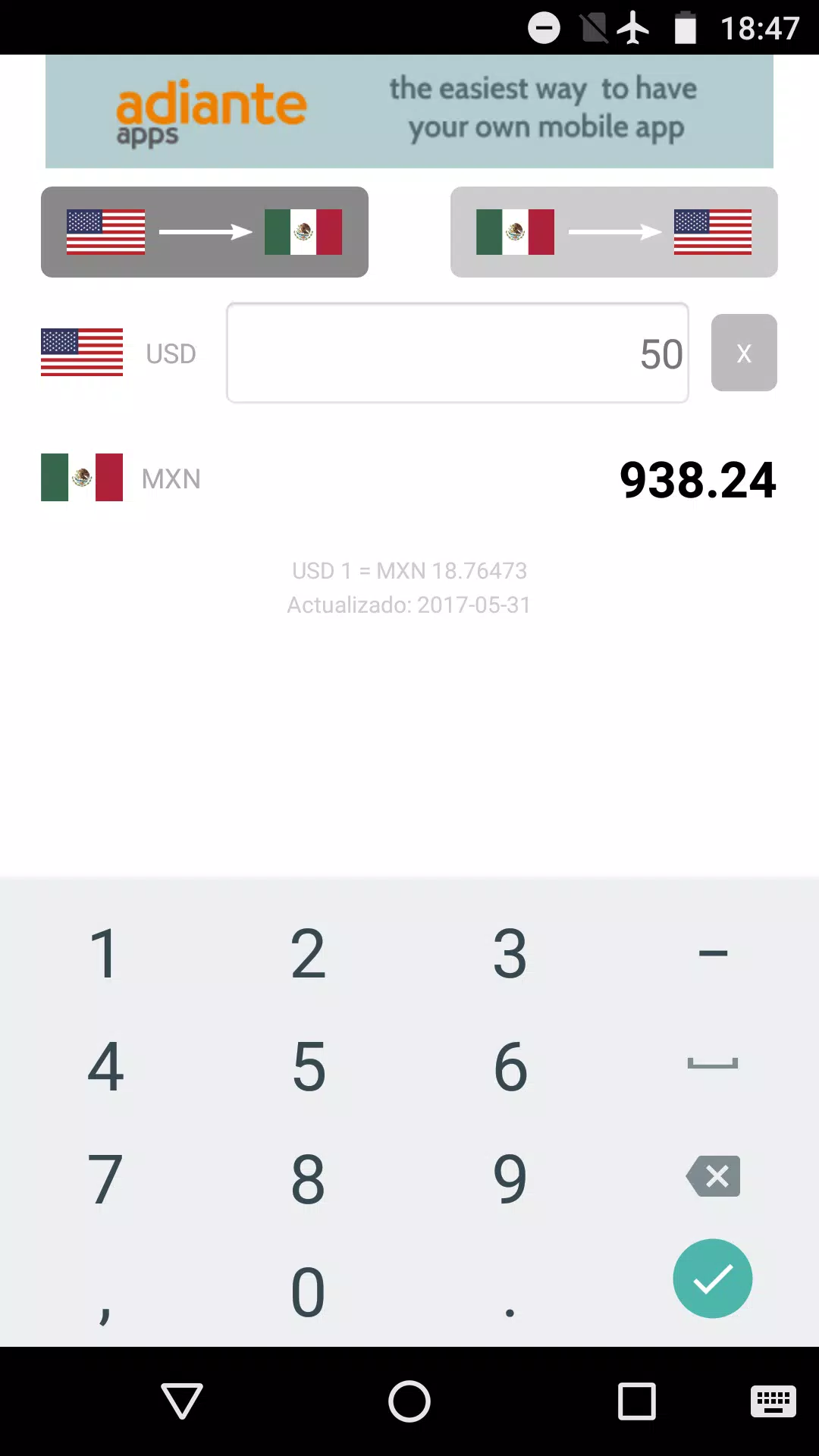 Descarga de APK de Dólar USA a Peso Mexicano para Android