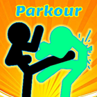Stickman Jungle Parkour Adventure icône