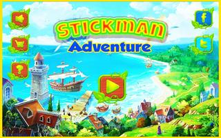Stickman Jungle Parkour Adventure Affiche