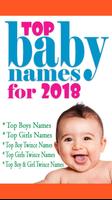Top Baby Names for 2018 Affiche