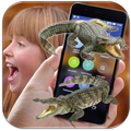 Crocodile on Screen Scary Joke