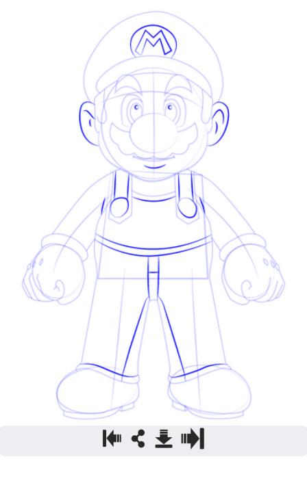 wallpapers How To Draw Super Mario Step By Step how to draw super mario characters for
