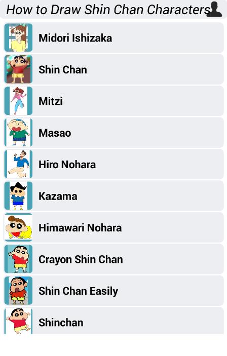 picture Mitzi Easy Shin Chan Family Drawing how to draw shin chan characters for
