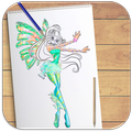 How to Draw Winx Club Step by Step