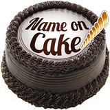 Nom et photo sur le gâteau d'anniversaire icône