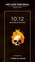 AppLock Theme Fire Skull capture d'écran 2