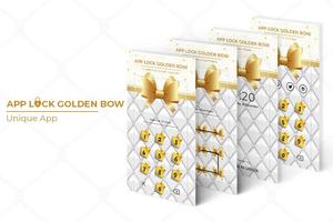 AppLock Theme Golden Bow plakat