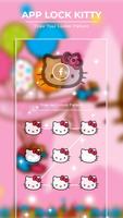 AppLock Theme Hello Kitty captura de pantalla 1