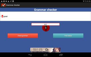 FB status grammar checker تصوير الشاشة 1