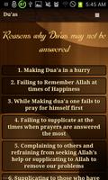 Reasons why Dua is unanswered स्क्रीनशॉट 1