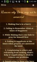 Reasons why Dua is unanswered تصوير الشاشة 1