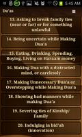 Reasons why Dua is unanswered تصوير الشاشة 2
