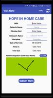 Visit Note screenshot 1