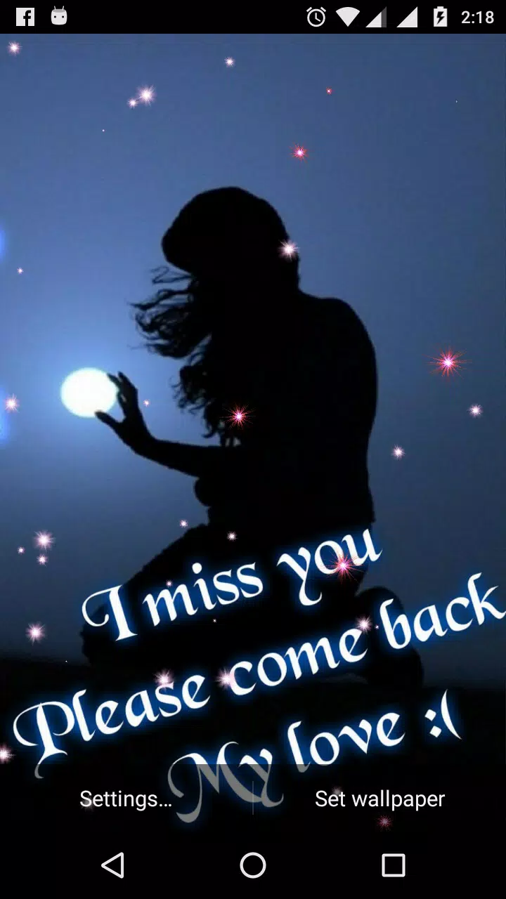 I Miss You Live Wallpaper APK للاندرويد تنزيل I Miss You Live Wallpaper APK للاندرويد تنزيل