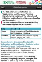 WMF2016 Beijing Wood Work Fair capture d'écran 3
