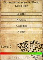 Quiz for Game of Thrones capture d'écran 2