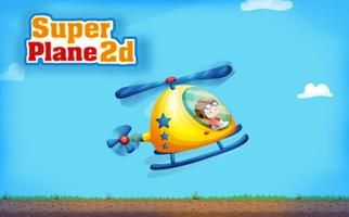 Super 2D Plane Affiche