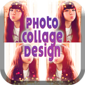 Photo Collage Design Art Grid icon