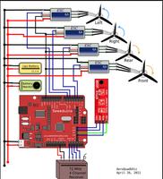 wiring diagram drone racing simulator quadcopter Affiche