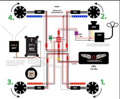 wiring diagram drone racing simulator quadcopter Ekran Görüntüsü 2