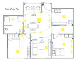 full house wiring diagram poster