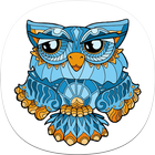 Owl Coloring Pages for Adults आइकन