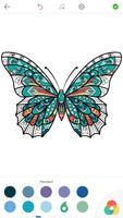 나비 색칠공부 - 성인 색칠 공부: 색칠놀이 스크린샷 1