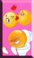 Adult Emoji Stickers Poster