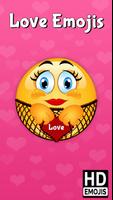 Love Emoji & Romantic Emoticon Affiche