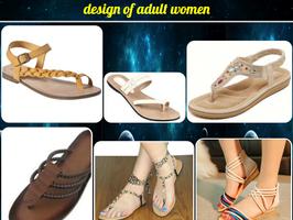 adult women's sandals design poster