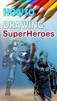 Easy Superhero Drawings Cartaz