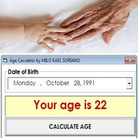 Poster Advance Age Calculator