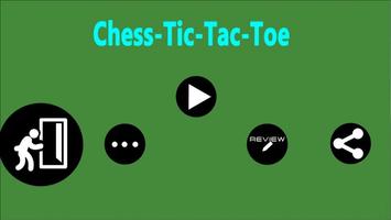 Chess tic tac toe Affiche