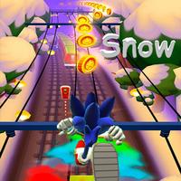 Subway Sonic Dash Snow-poster