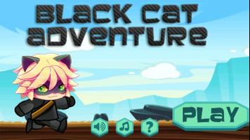 Black Cat Adventure Poster