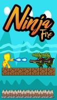 Adventure Ninja Fire Gun Affiche