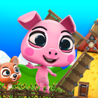 Adventure Pig Game: Battle Run icône