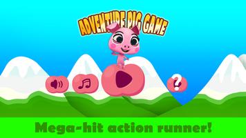 Adventure Pig Game: Battle Run Affiche