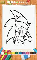 Sonic Coloring Kids Books Affiche