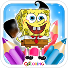 Spongebob Coloring Kids Books icône