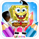 Spongebob Coloring Kids Books biểu tượng