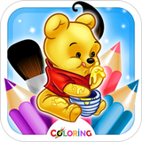 Winney The Pooh Coloring Kids Books icône