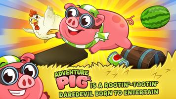 Adventure Pig الملصق